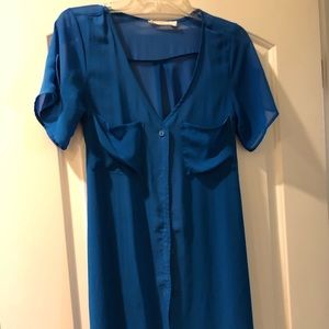 Lush One Piece Bright Blue Dress Size S New